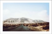 Walljar - Woestijnweg - Muurdecoratie - Poster met lijst