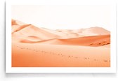Walljar - Voetstappen In De Woestijn - Muurdecoratie - Poster