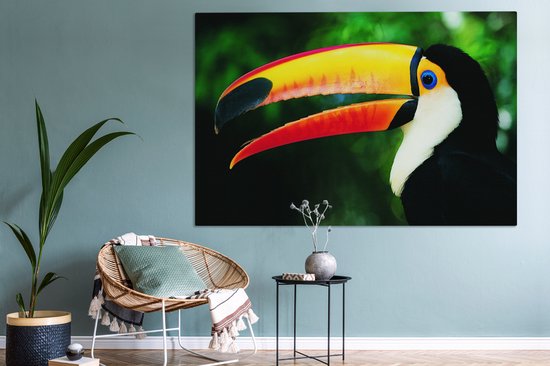 Tableau sur toile Toucan de près - 150x100 cm - Décoration murale