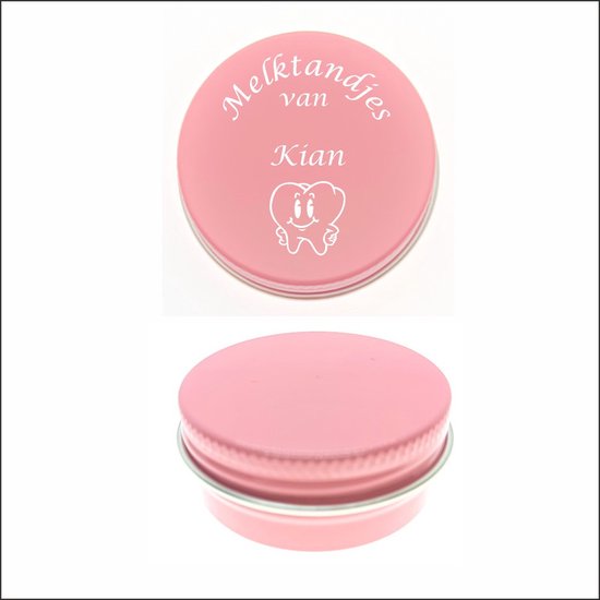 Boîte de conserve de dents de bébé avec gravure du nom - Kian