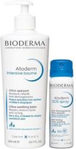 Bioderma Atoderm Intensive Gel Cream 500ml   Bioderma Atoderm Sos Spray 50ml Set 2 Pieces