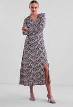 Pieces Jurk Pchelle Ls V-neck Midi Dress Bc 17122085 Sky Captain/ Small Flow Dames Maat - M