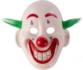 Carnival Toys Clownsmasker Joker Wit/rood/groen One-size