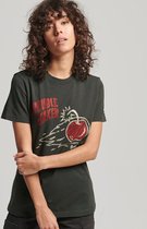 Superdry Dames tshirt Vintage Crossing Lines T-shirt met stras