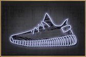 JUNIQE - Poster met kunststof lijst Yeezy -13x18 /Wit & Zwart