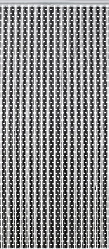 Liso Vliegengordijn Hulzengordijn Kant en Klaar 100 x 232 cm - Zwart - Deurhor - Deurgordijn - Tegen Vliegen - Nauwsluitend - Horgordijn