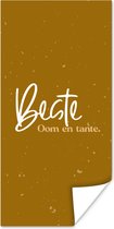 Poster 'Beste oom en tante' - Quotes - Spreuken - 40x80 cm