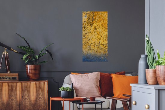 Stickers muraux - Film autocollant - Rouille - Or - Acier - 40x80 cm - Film adhésif - Stickers muraux Chambre d'enfant - Papier peint autocollant