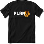 Plan B - Crypto T-Shirt Kleding Cadeau | Dames / Heren / Unisex | Bitcoin / Ethereum shirt | Grappig Verjaardag kado | BTC Tshirt Met Print | - Zwart - XXL