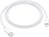 Gecertificeerde  USB-C naar Lightning oplaadkabel - 2 Meter - Wit - Voor Apple iPhone, iPad en AirPods