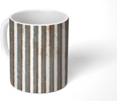 Mok - Golfplaten - Aluminium - Roest - 350 ML - Beker - Uitdeelcadeautjes