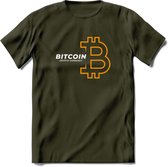 Bitcoin - Crypto T-Shirt Kleding Cadeau | Dames / Heren / Unisex | Bitcoin / Ethereum shirt | Grappig Verjaardag kado | Tshirt Met Print  Prijs - Leger Groen - S