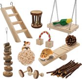 Hamster speelgoed 12 delig | Hamster speelgoed set
