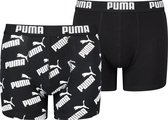 PUMA jongens 2P boxers AOP logo zwart - 170/176