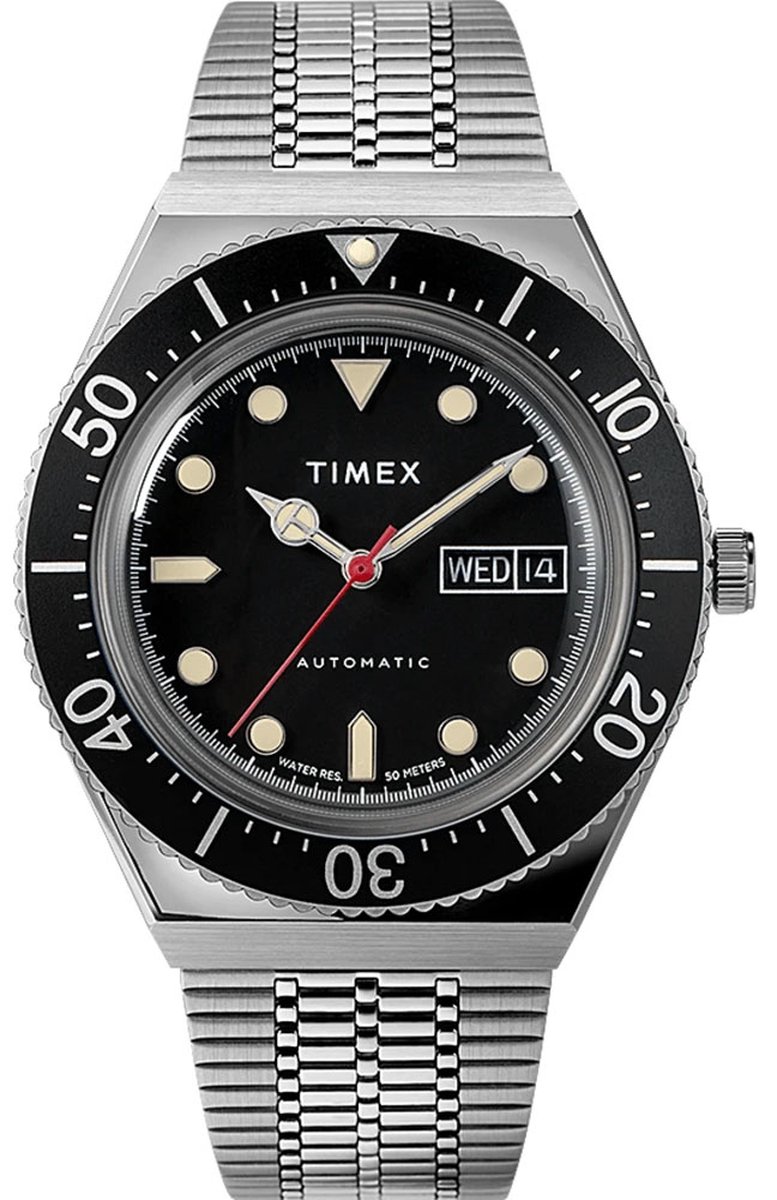 Timex M79 Automatic TW2U78300 Horloge - Staal - Zilverkleurig - Ø 40 mm