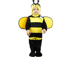 FUNIDELIA Bijen kostuum - Bijenpak voor baby - Maat: 81 - 92 cm - Geel