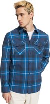 Quiksilver Draymen Stretch Overhemd - Blue Indigo