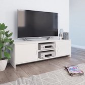 Decoways - Tv-meubel 120x30x37,5 cm spaanplaat wit