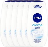 Nivea Zachtheid Douchecrème - 6 x 250 ml