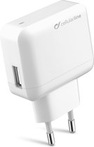 Cellularline - Reislader usb, 12W/2A Apple, wit