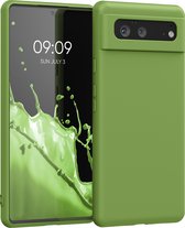 kwmobile telefoonhoesje voor Google Pixel 6 - Hoesje voor smartphone - Back cover in groene peper