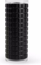 S|P Collection - Peper/zoutmolen H12,5cm geribbeld zwart - Savor
