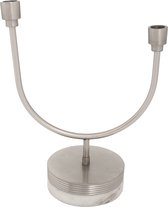 Candlestick clarice 125 zilver / wit