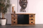 Dressoir | industrieel | mangohout | naturel | 190 x 45 x 90(h) cm