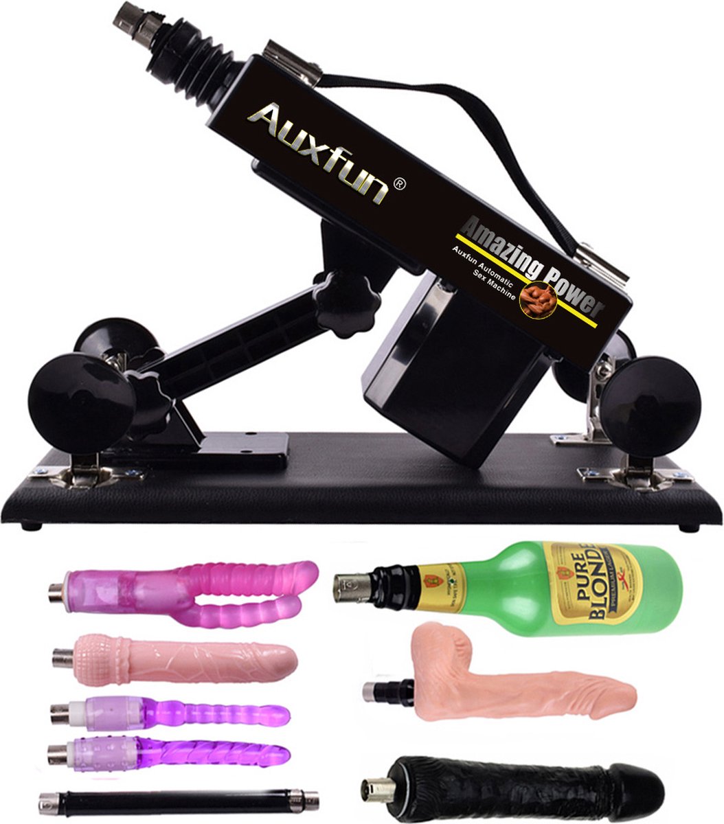 Pakket Donald Auxfun Basic Seksmachine Met dildo en vele extra's
