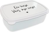 Breadbox Wit - Lunchbox - Breadbox - Sister - Citations - Un bisou pour ma soeur ! - Famille - Proverbes - 18x12x6 cm - Adultes