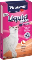 Vitakraft Cat Liquid Eend - Kattensnack - 6 st