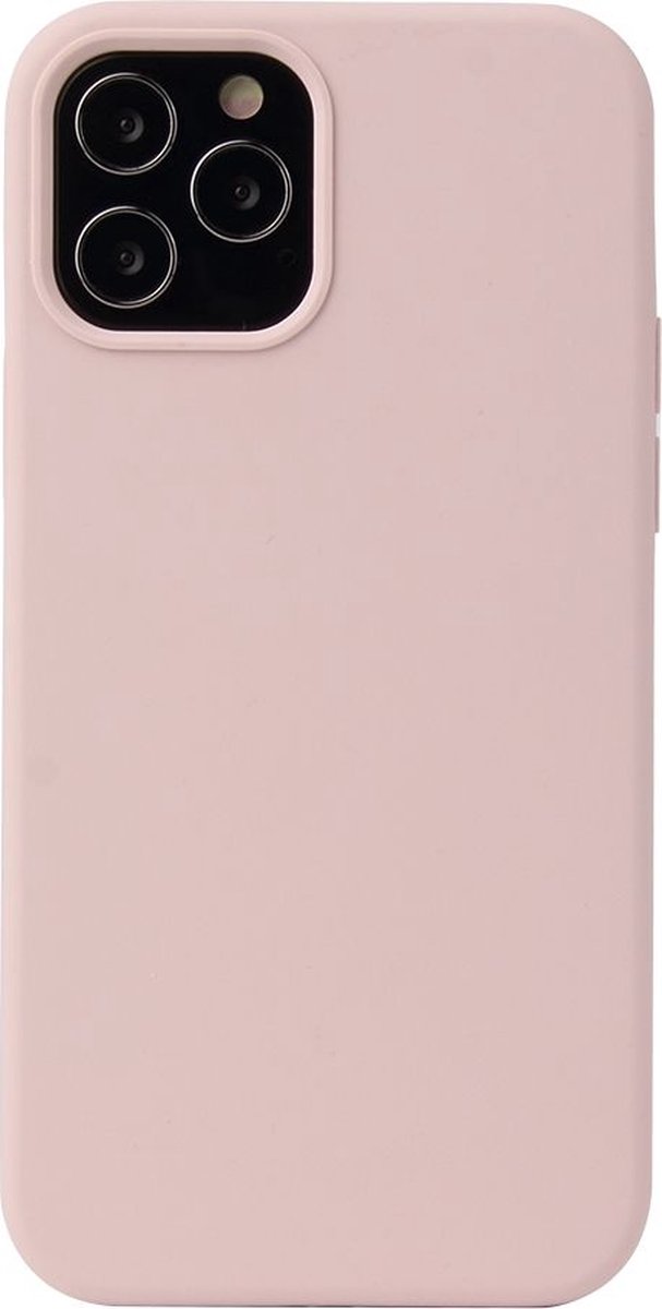 Mobigear Hoesje geschikt voor Apple iPhone 13 Siliconen Telefoonhoesje | Mobigear Rubber Touch Backcover | iPhone 13 Case | Back Cover - Sand Pink | Pastelroze