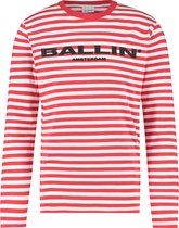 Ballin Amsterdam -  Heren Slim Fit    T-shirt  - Rood - Maat XXL