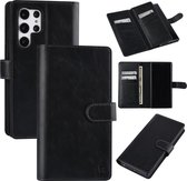 UNIQ Accessory Zwart Book Case Smartphonehoesje voor Samsung Galaxy S22 Ultra - Beschermend Kunstleer & Bescherming van Telefoon