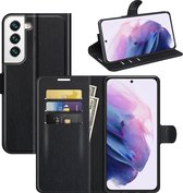 Samsung Galaxy S22 Plus (S22+) Hoesje - MobyDefend Kunstleren Wallet Book Case - Zwart - GSM Hoesje - Telefoonhoesje Geschikt Voor: Samsung Galaxy S22 Plus (S22+)