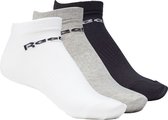Reebok Active Core Low-Cut 3-pack Sokken - sportsokken - zwart/wit/grijs - maat 46-48