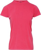 Basic t-shirt comfort colors watermeloen roze voor dames maat XL