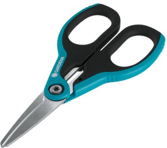 Gardena multifunctionele schaar 180 mm RVS messen softgrip ergonomisch afwasmachinebestendig links- en rechtshandig