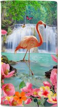 Strandlaken Flamingo - 100x180 - nr.30066multi