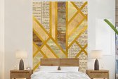 Papier peint - Papiers Papier peint photo Marbre - Vintage - Or - Largeur 200 cm x Hauteur 300 cm