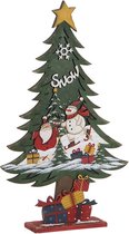 Kerstboom DKD Home Decor Hout LED (2 pcs) (25 x 7 x 42 cm)