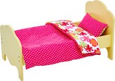 Olivia's Little World Doll Furniture Ensemble de literie jaune pour lit simple TD-11929-1J