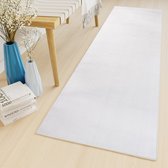 Tapiso Luxury Tapijtloper Grijs Licht Gang Woonkamer Vloerkleed Maat- 100x650