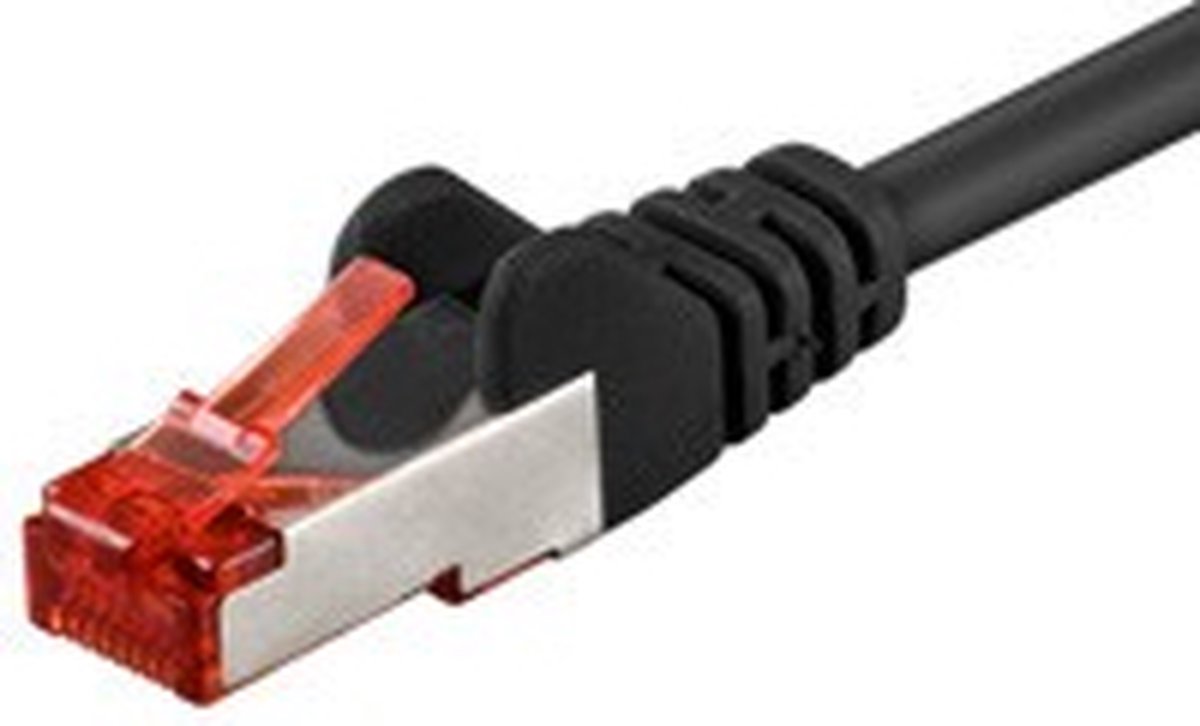 Danicom CAT6 S/FTP (PIMF) patchkabel - 1 meter zwart - netwerkkabel - internetkabel - UTP kabel - RJ45 - 1000 mbit/s