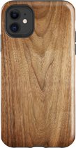 Backcover Hout Design Hoesje iPhone 11 Lichtbruin - Telefoonhoesje - Smartphonehoesje - Zonder Screen Protector