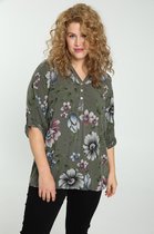 Paprika Dames Hemd in viscose met lovertjes - Blouse - Maat 46