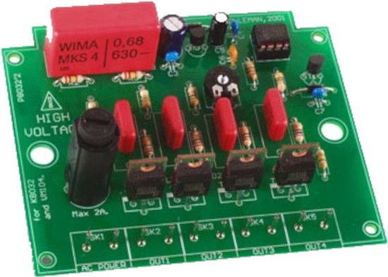 Whadda Educatieve Soldeerkit 10-Kanaals Lichteffectengenerator 12V - Leer Elektronica Stap Voor Stap