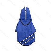 Double Striped Hooded regenjas L40Cm blauw