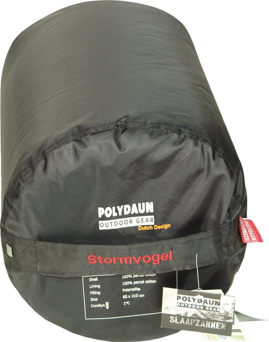 Polydaun Stormvogel - slaapzak - dekenmodel - Polarsoft vulling - blauw - navy - 85x210 cm van Poly — afbeelding 4