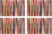 Decoways - Placemats 4 st chindi 30x45 cm katoen meerkleurig